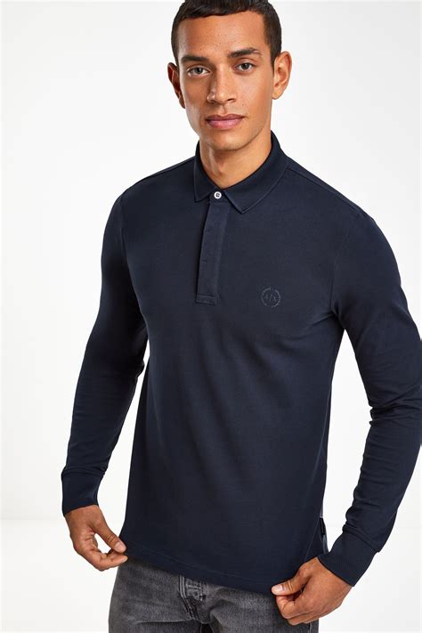 armani exchange long sleeve polo.